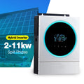 Solar Inverter 6Kw 6000w 48Vdc Built in 80A Mppt Solar Inverter Single Phase Off-Grid 120V 240V Split Phase for Home Use