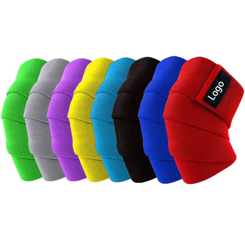 2026 Wholesale Workout Compression Weightlifting Powerlifting Squats Knee Wraps Knee Bandage Men Women