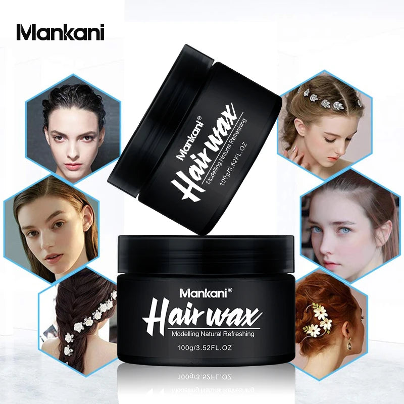 Conditioning Shining Hair Gel Styling Wax Strong Hold Flexible Hold Styling Hair Wax for All Hair Types