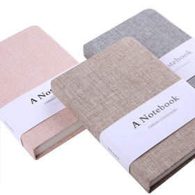 A5/A6 Classic Linen Notebook Hardcover Cloth Linen Journal Custom Design Notebook Daily Planner Notebook