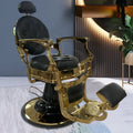 Vintage Portable Barber Chair with Big Oil Head Shaving Seat for Salon Use Men's Hair Calon