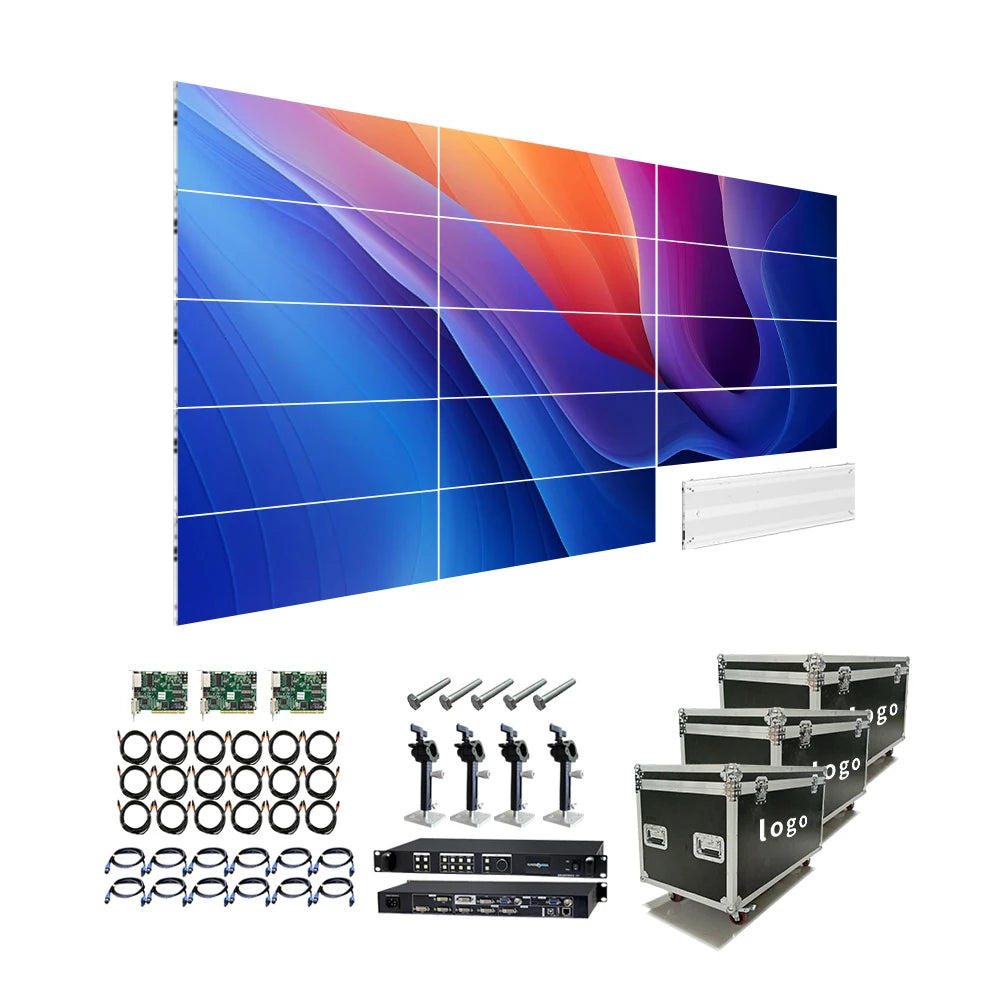 RAYBO Indoor 8K LED Display Full-Color LED Video Wall P1.5 Ultra-Thin LED Panel Screen for Indoor Conference Rooms Churches MegaBDM
