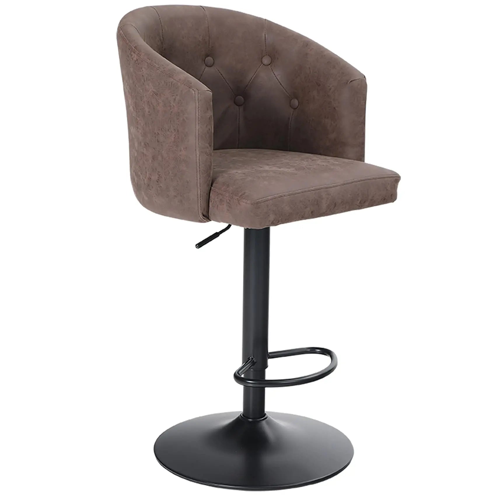 Luxury Modern High Bar Stool Nordic Velvet Tufted Adjustable 360 Degree Revolving Metal Frame Home Bar Outdoor Hotel Living Room
