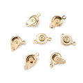 Twin Lock Necklace Jewelry Making Fastener Hooks Connector Stainless Steel Snap Steel 2-button Release ClaspsFor Bracelets