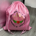45*50cm Extra Large Pink Satin Dust Drawstring Bag for Yoni Steam Seat