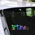 Mouse EGG HUNT Car Laser Sticker Vinyl Decal Car Truck Bumper Window Laptop Sticker Decor Gift Die Cut Decal Laptop Window Glass