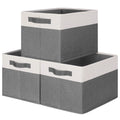 Folding Fabric Boxes Storage Linen Organizer Fabric Storage Box