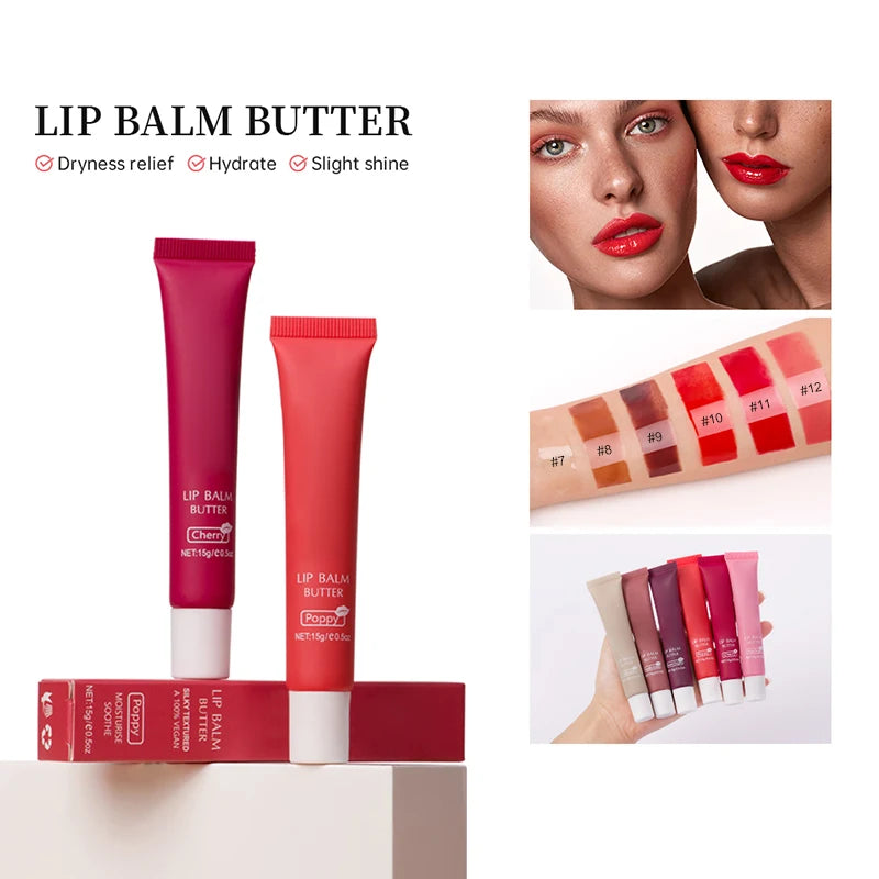 Low MOQ Private Label Lip Balm Butter Brown Pink Sugar Squeeze Tube Lip Balm Lipstick