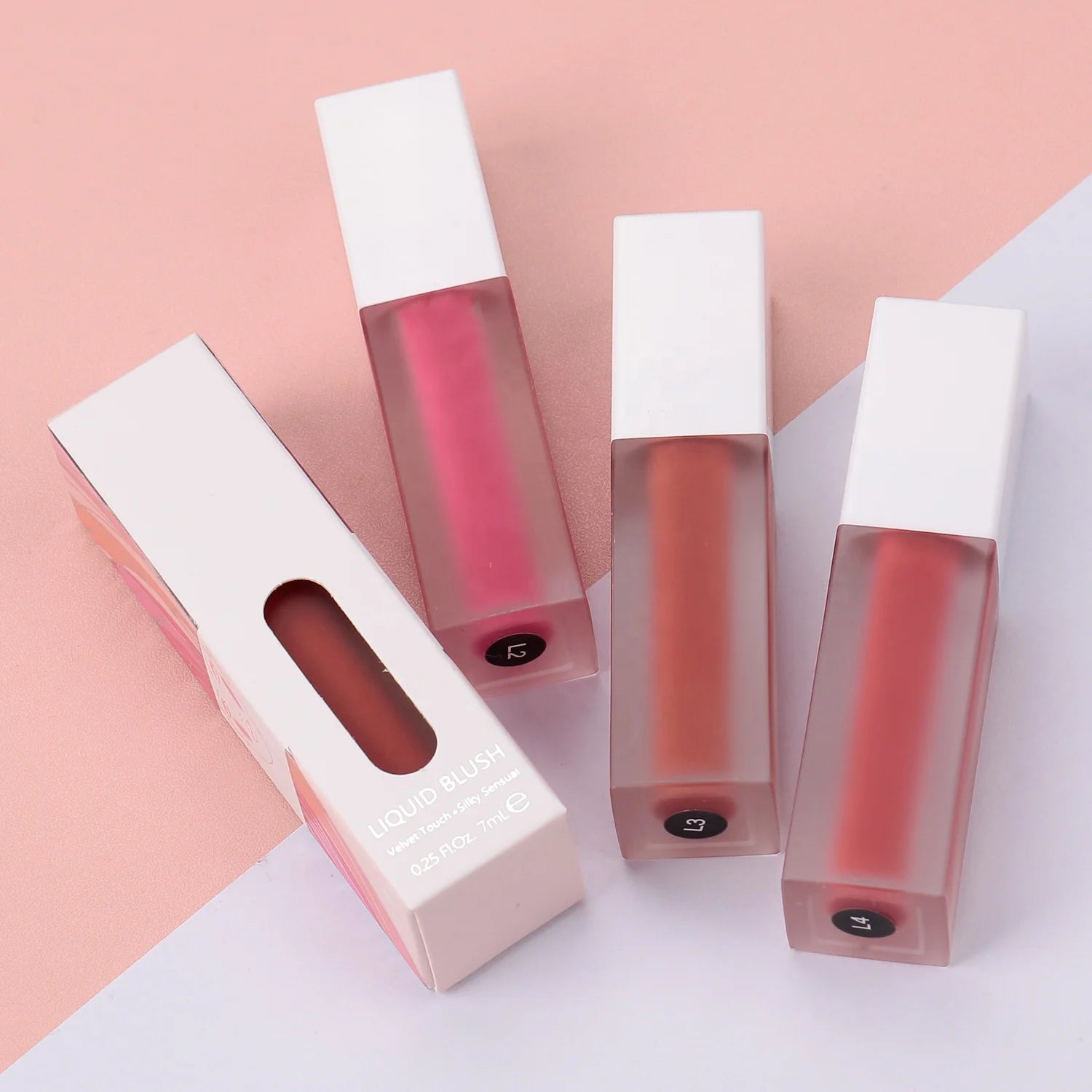 Matte Liquid Rebranding Blush Lip and Cheek Tint Vegan Private Label Blush and Lip Tint Makeup