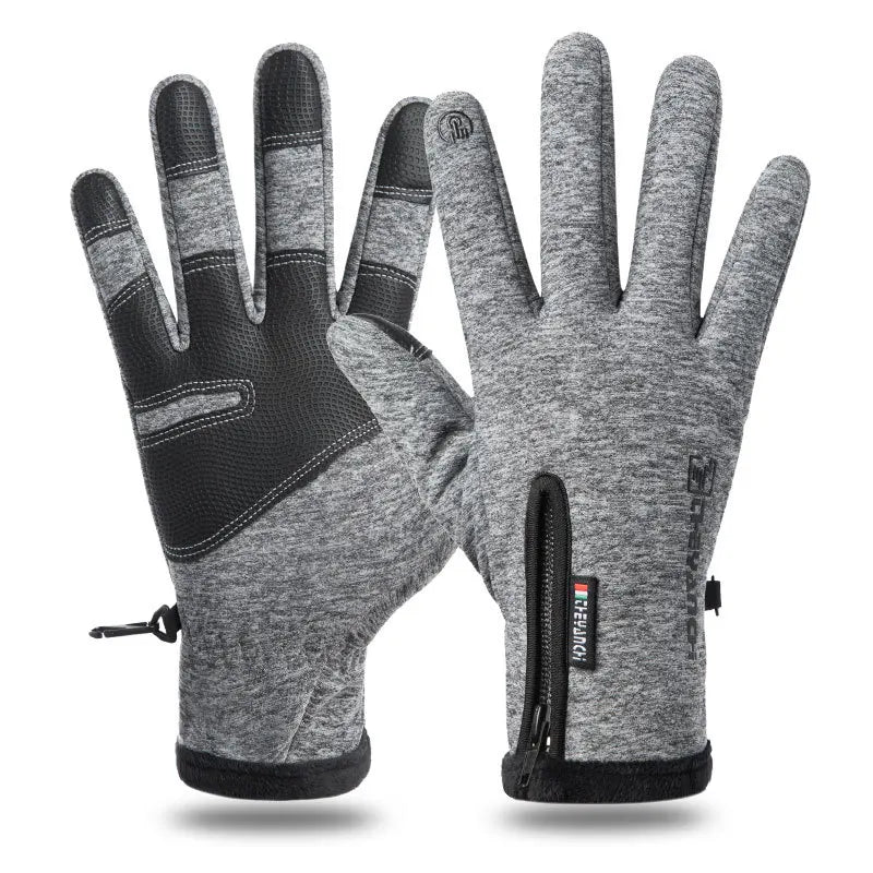 Outdoor Winter Gloves Waterproof  Thermal Fleece Lined Resistant Touch Screen Non-slip Palm