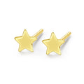 CZCITY S925 Sterling Silver Star Earrings 14K Gold Plated Studs High Quality Wholesale Minimalist Fashion Jewelry