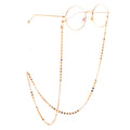 Metal Gold Copper Alloy Hanging Sun Sunglasses Eyeglasses Reading Glasses Accessories Chain Eyewear Accessory for Glasses