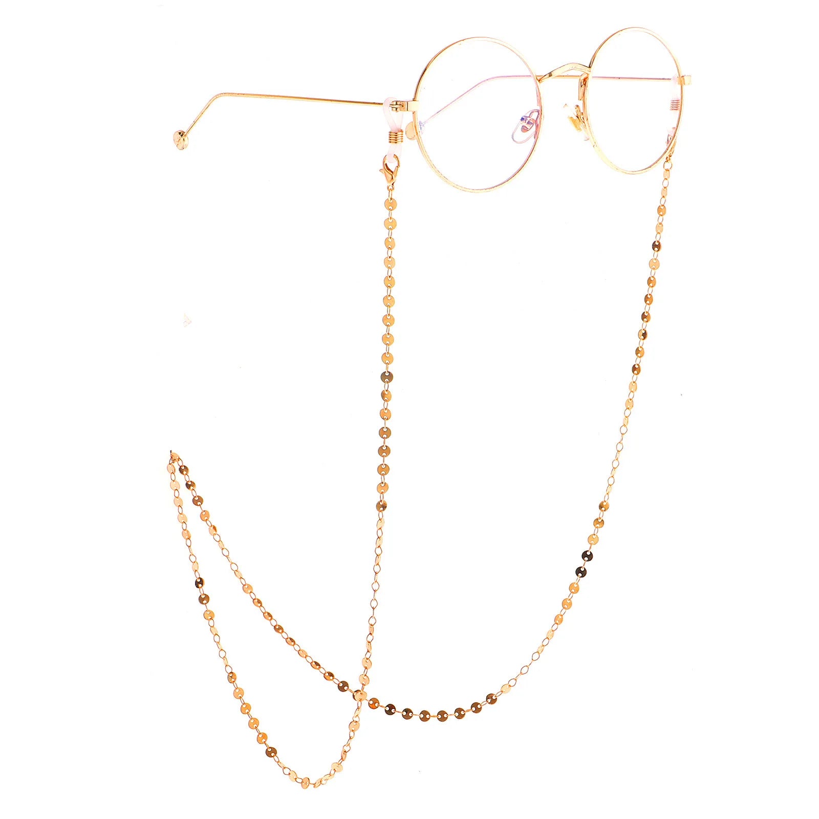 Metal Gold Copper Alloy Hanging Sun Sunglasses Eyeglasses Reading Glasses Accessories Chain Eyewear Accessory for Glasses