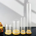 Customized Size Glass Bottle Bamboo Cover Storage Jar with Wooden Lid
