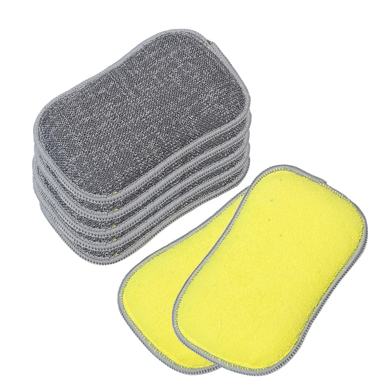 Non-Scratch Microfiber Sponge Along with Heavy Duty Scouring Power