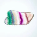 DIY Factory Hot Sale Fluorite Spiky Shape Gua Sha Massager Black Obsidian Face Direct Price