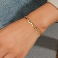 2025 New Fashion Retro Bracelet for Women Creative Gold Disc Tassel Design Alloy Jewelry Gold Europe America Chain Link Bracelet