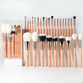 BEILI Beauty Best Selling 28pcs Oem Professional Pink Makeup Brushes Set With Natural Goat Hair Make up Cosmetic Brushes Kit