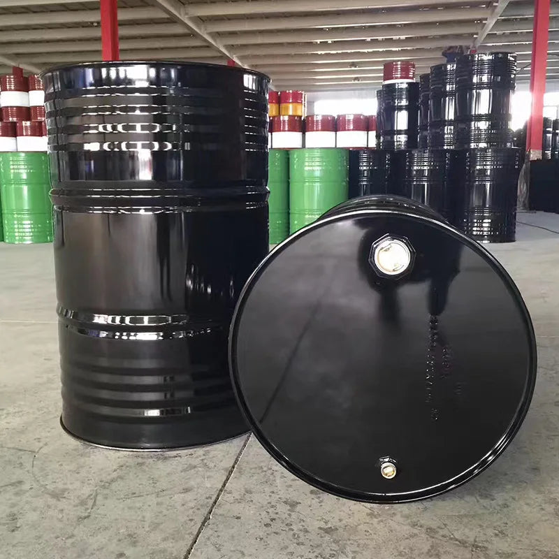 200L Tight Head Steel Drum 55 Gallon Gasoline Barrel with Lid Customizable Logo ISO9001 Certified