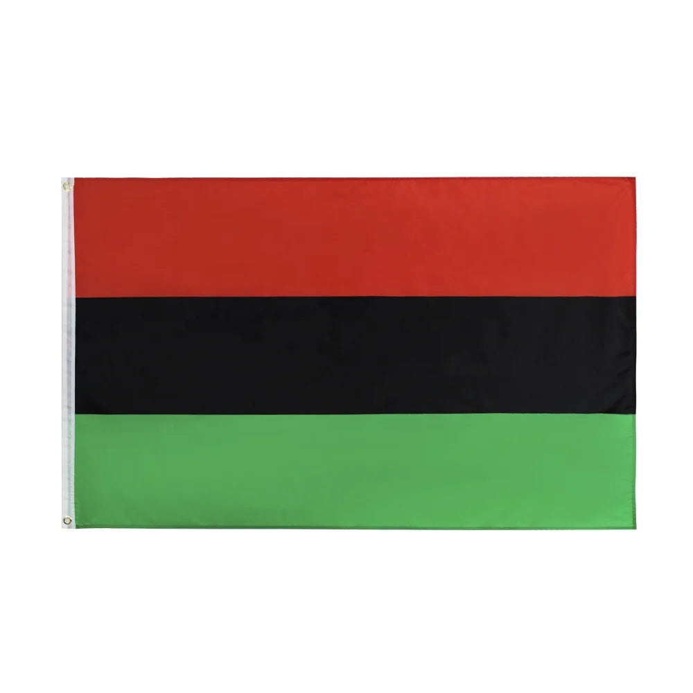 Wholesale 3x5ft Red Black Green Pan Afro African American Unia Flag