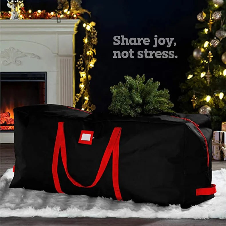 600d Oxford Large Capacity Luggage Outdoor Camping Waterproof Shoulder Bag Camping Storage Handbag Christmas Tree Storage Bag