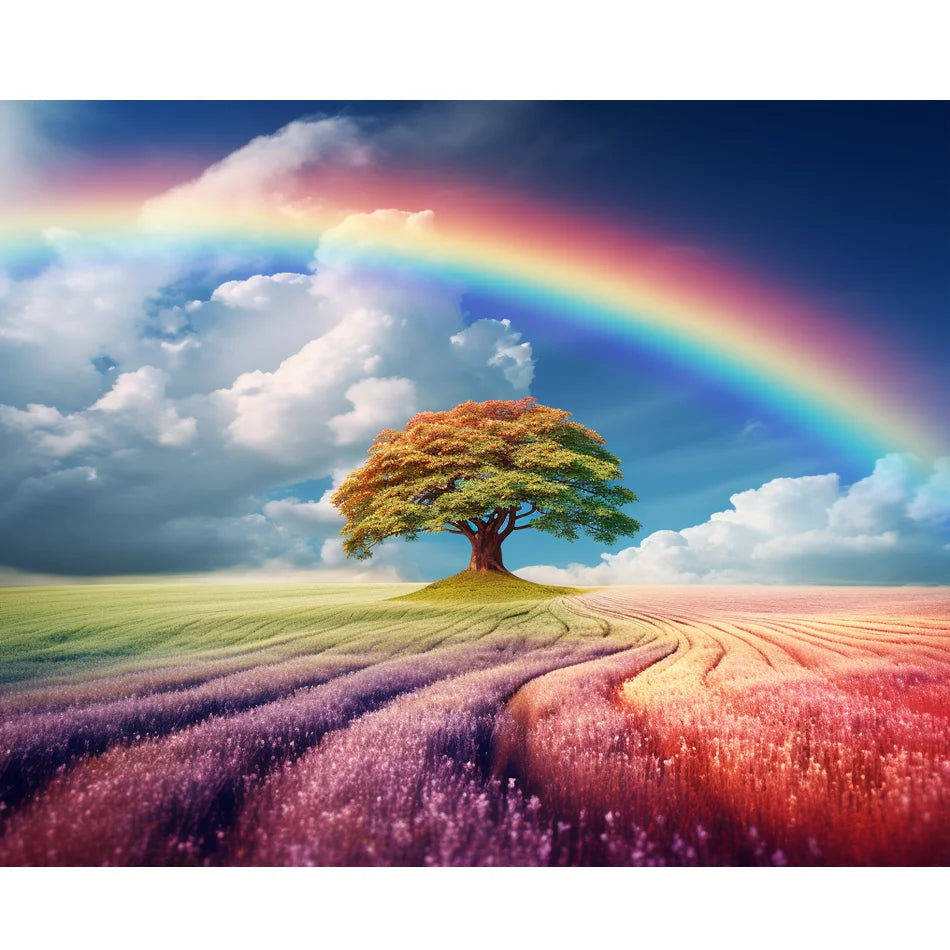 DIY 5D Cross Stitch Decoration Full round Diamond Embroidery 30x40cm/12x16inch Scenery Tree Landscape for Home Decor