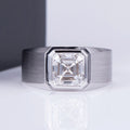 MSR-1023 2ct Solitaire Diamond Man Ring Real Gold Wedding Rings 10k White Gold Lab Grown Diamond Ring