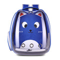 Large Transparent Luxury Pet Carrier Zipper Closure Breathable Airline Travel Portable Dog Backpack Plastic Dog Bag Printed
