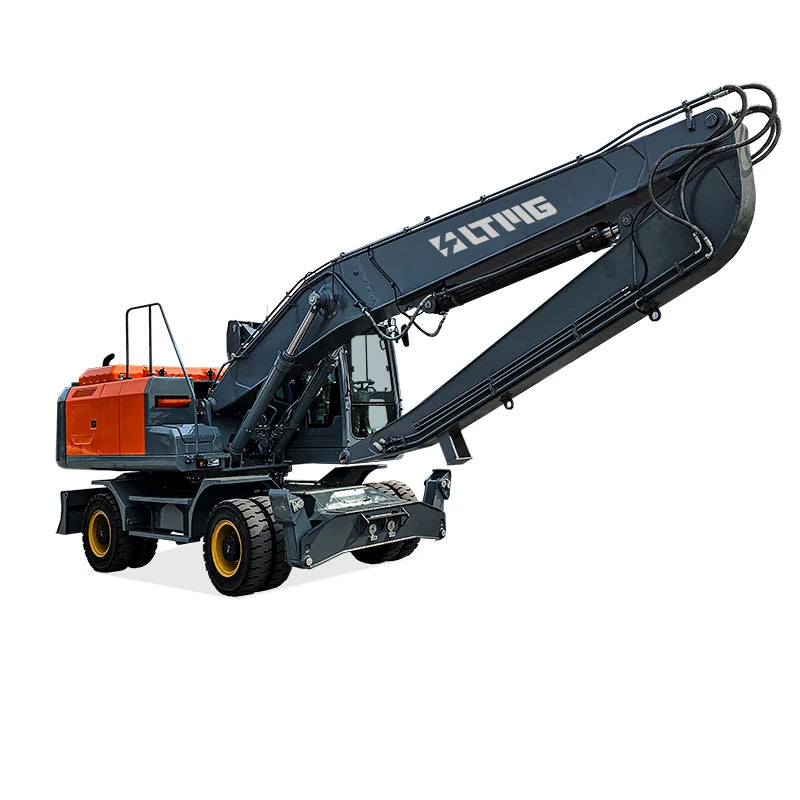 Secsun Wheel Type Excavator Machine 15 Ton 20 Ton 21 Ton 23 Ton Wheel Excavator with Long Reach Boom Arm