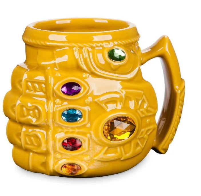 Animation 3D Bully  Fist Cup Large Capacity Water Cup Cartoon Mug Creative Color Diamond Ceramic Cup