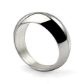 Silver Color Round Female Jewelry Fashionable Ring Stainless Steel Minimalist Shiny Ring Simple Neutral Jewelry