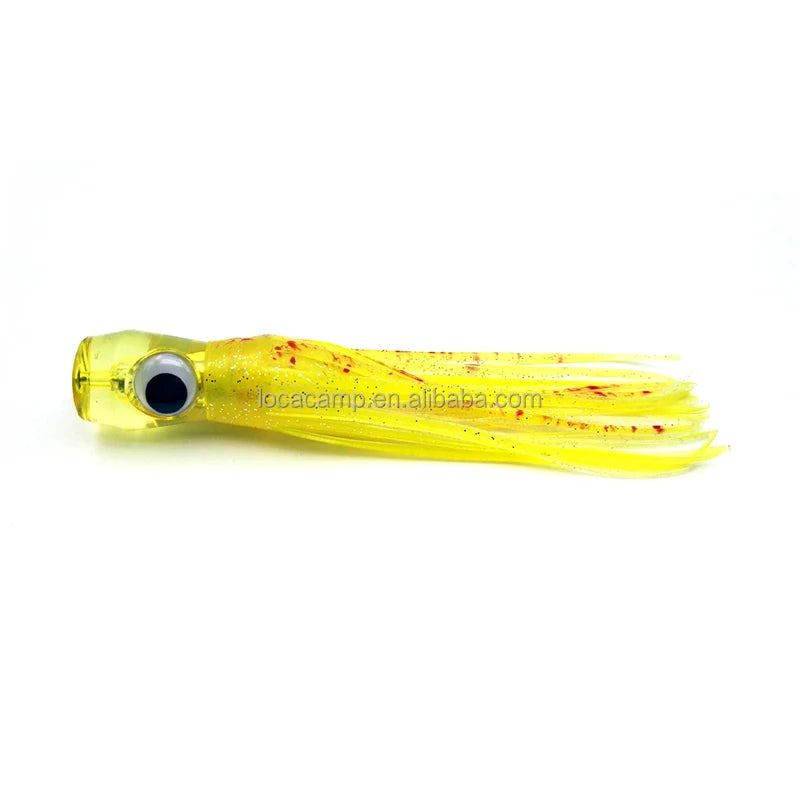 Customized 50pcs 6.5inch 50g Bionic ABS Trolling Bait Soft Silicone Squid Lures for Sea River Fishing for Bream Opp Bag Included