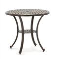 American French European Outdoor Balcony Garden Patio Die-cast Aluminum Round Tables for Hotel Park Entry Events Parties