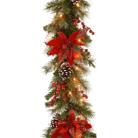2022 New Style Indoor Christmas Wreath PVC Artificial Bulk Cheap Party Supplies with Box Packing for Home Use
