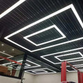 Factory Direct Sale Hexagonal Grid Ceiling Detail Honeycomb Led Working Light for Commercial Auto Show Floor
