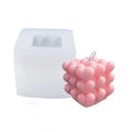 2024 Love 3D Silicone Mold Christmas Style Aromatherapy Candle Ornaments Small Large Cube Number Disposable Car Ornament Sets