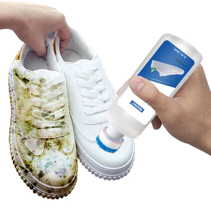 Hot Selling Shoe Care Kits Liquid Sneaker Suede Cleaner with Macular Removal Sponge Head Private Label Factory Wholesale
