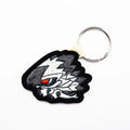Wholesale Tags Key Chain Fabric Custom Woven Keychain Embroidery Letter Logo Keychain Accessories