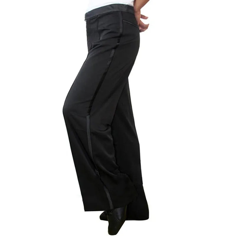 Male Latin Dance National Standard Ballroom Pant Modern Adult Black Dance Pants