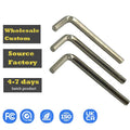 Carbon Steel Hex Key L Shaped Allen Key  Industrial Allen Wrench 1.5mm 2mm 2.5mm OEM Customizable Professional Factory Supply