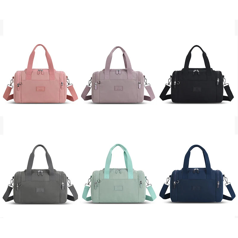 2025 Customized Wholesale Small Overnight Tote Gym Travel Duffel Bag Polyester with Zipper Closure