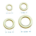 Without Rusty Gold logo Rings Hardware Custom Designer Zinc Alloy Buckle Straps Adjuster for Swimsuit