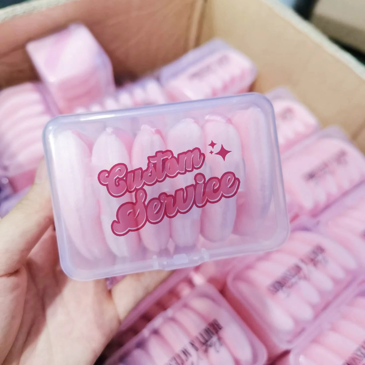Pink Makeup Powder Puff Triangle Cosmetic Finger Velour Velvet Logo Packaging Private Label Loose Foundation Powder Puff