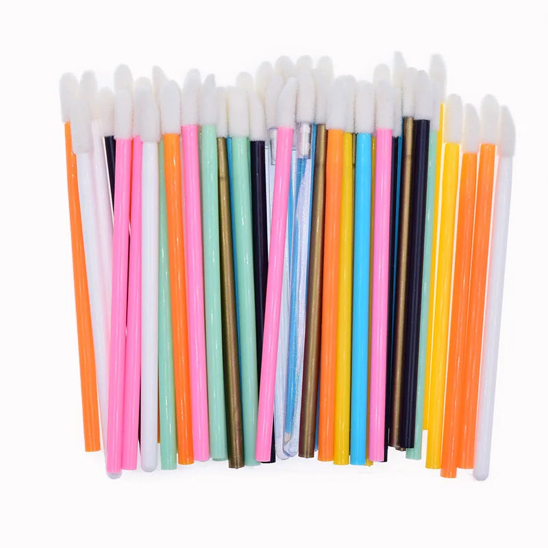 Disposable Hollow Lip Brush Lipstick Gloss Wands Applicator Makeup Lip Brushes Portable Extension Cosmetic Beauty Tools