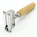 Dual Use Paring Knife Zester Fruits Peelers Vegetable Peeler for Kitchen With Wooden Handle  Kitchen Use-Manual Potato Prep Tool