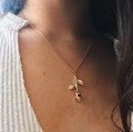CAOSHI Boho Jewelry Party Gift Aesthetic Fashion Choker Silver Gold Color Pendant Necklace Rose Flower Necklace Women