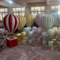Christmas Large Outdoor Statue Resin Fiberglass Hot Air Balloon for Wedding Event Decorations