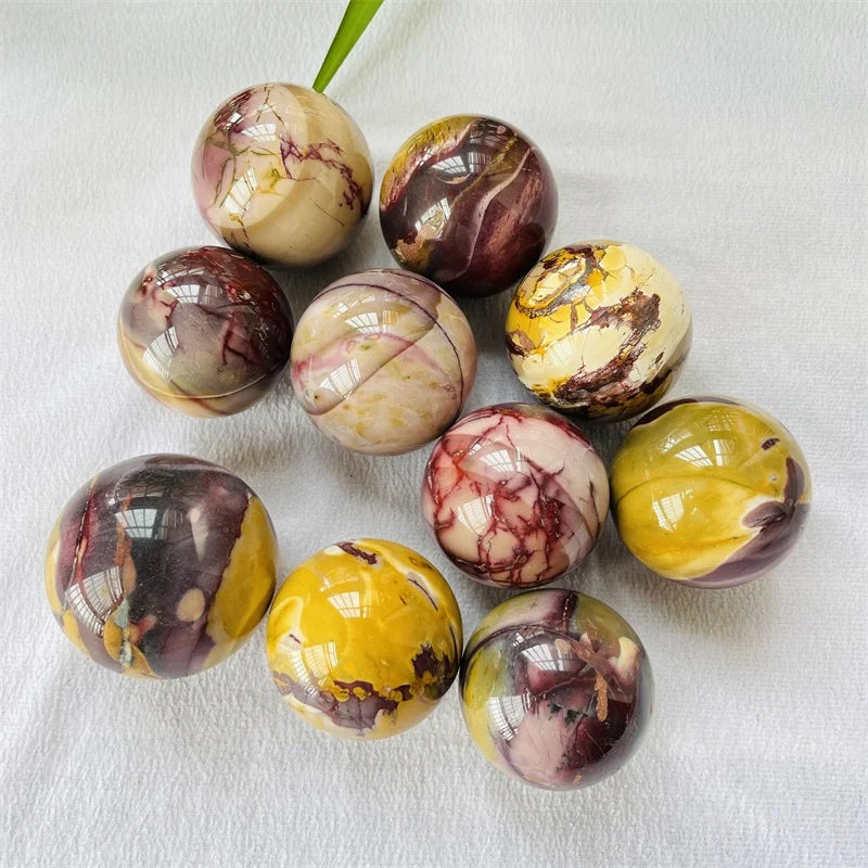 Wholesale natural polished mookaite crystals healing stones ball mookite sphere balls