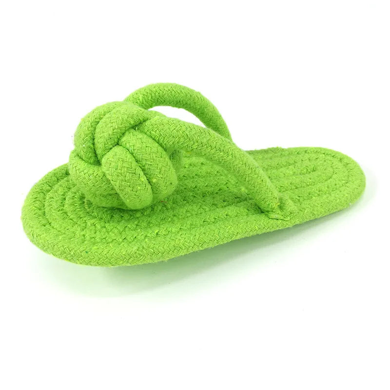 Factory Wholesale in Stock Colorful Shoes Shaped Cotton Rope Dog Chew Toy Looks Like Real Shoes