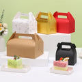 New Pastry Box Baking Mousse Egg Tart Handmade Nougat Food Cupcake Box for Takeaway Packaging
